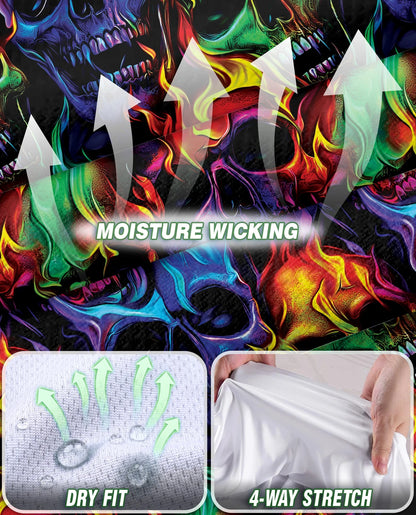 Flame Skull Sleeveless Polo Shirt for Women | Netecom