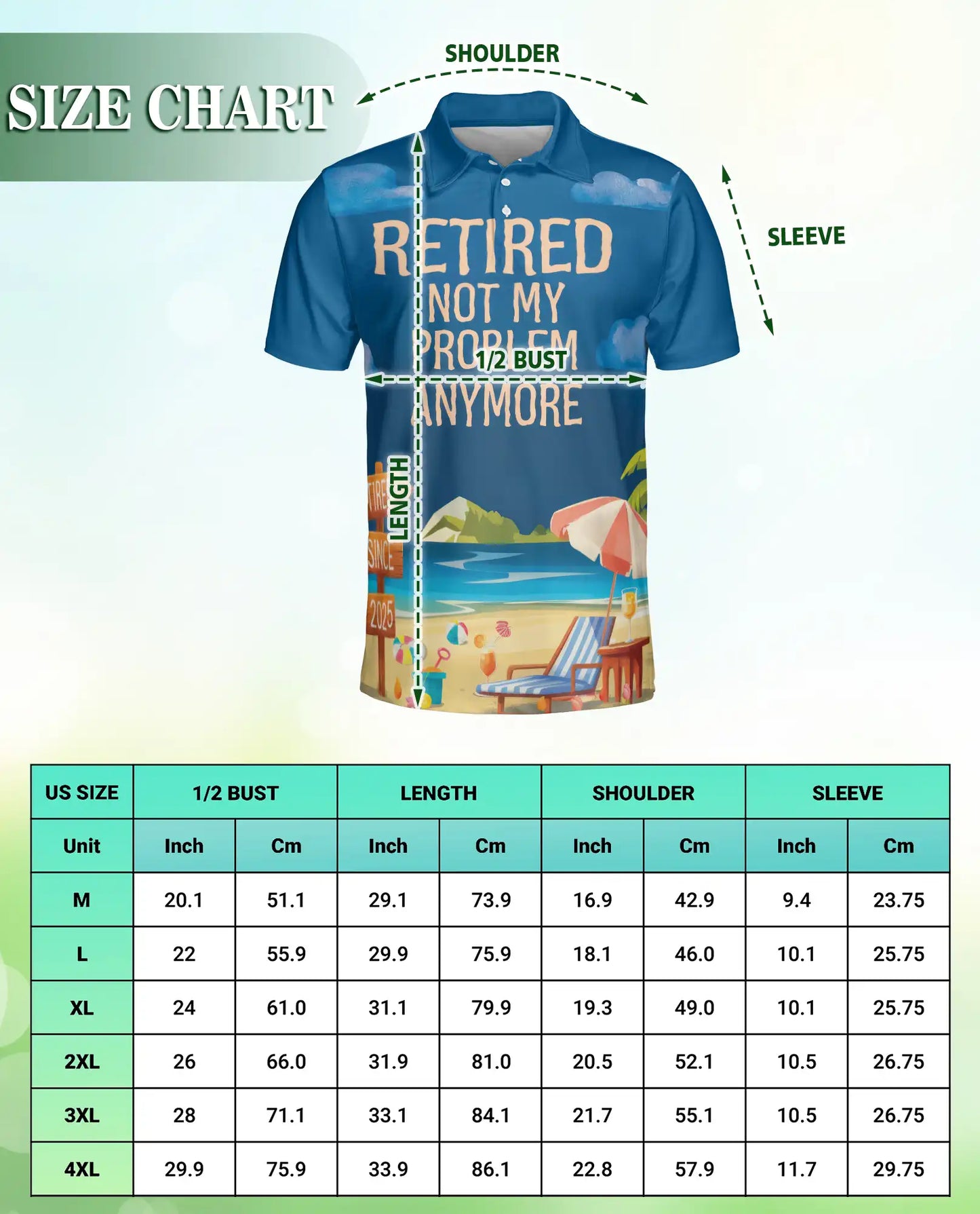 Retired Not My Problem Polo Shirt – Funny Beach Style | Netecom