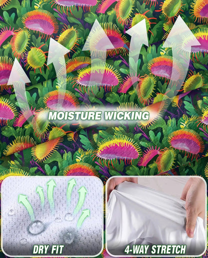 Venus Flytrap Sleeveless Polo Shirt for Women – Exotic Botanical Plant Style | Netecom