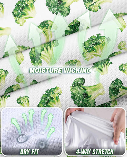 Broccoli Pattern Sleeveless Polo Shirt for Women | Netecom