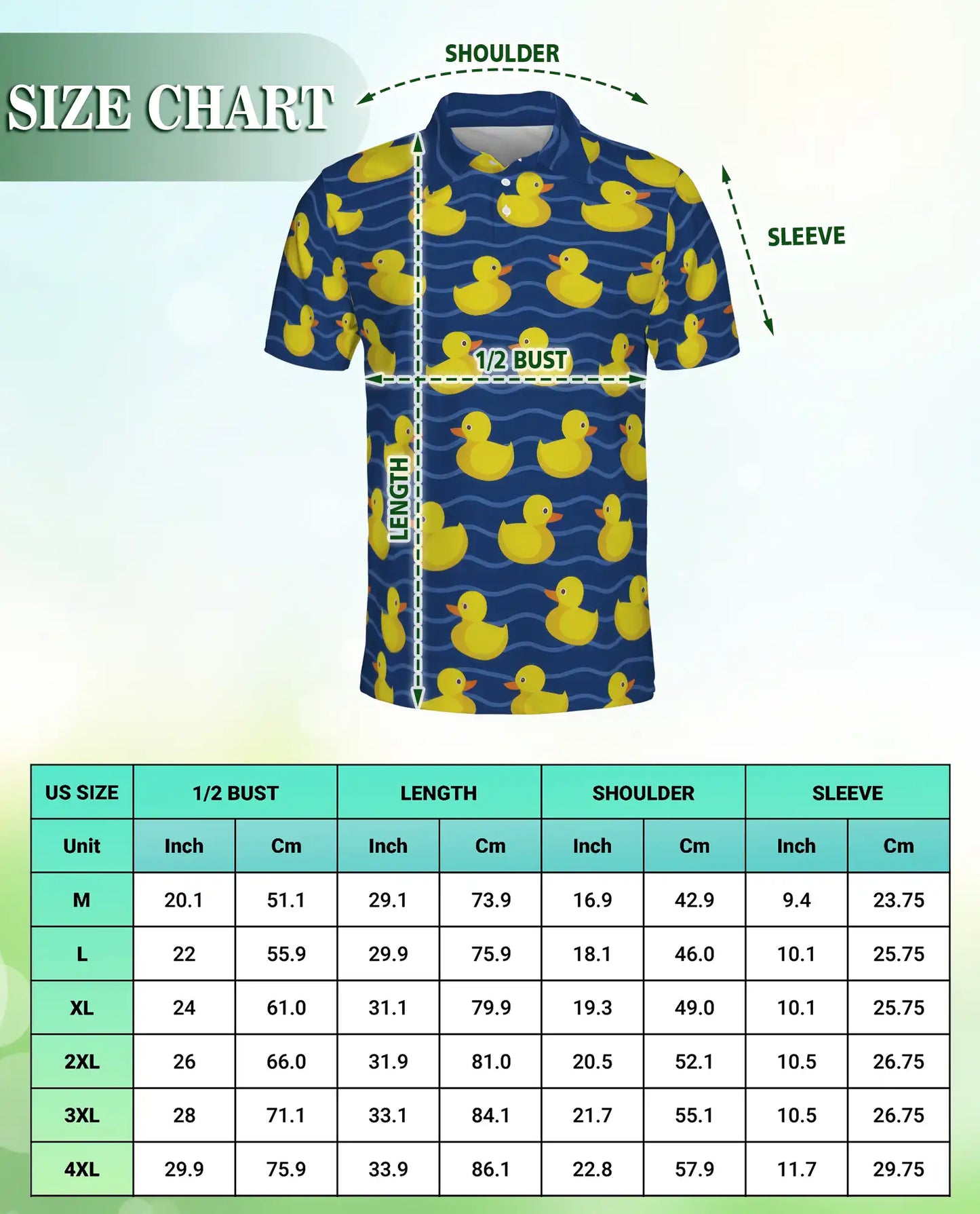 Yellow Duck Pattern Polo Shirt | Netecom