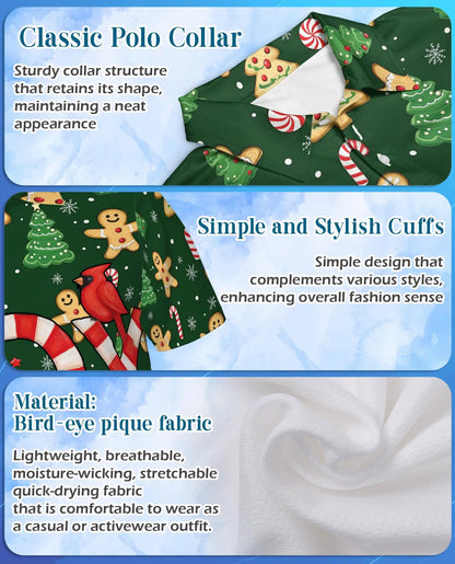 Joyful Christmas Polo Shirt for Men – Santa Holiday Design | Netecom