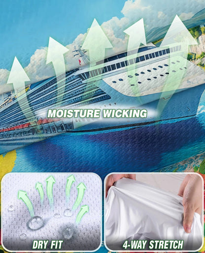 Cruise Ship Half Moon Cay Sleeveless Polo Shirt for Women | Netecom