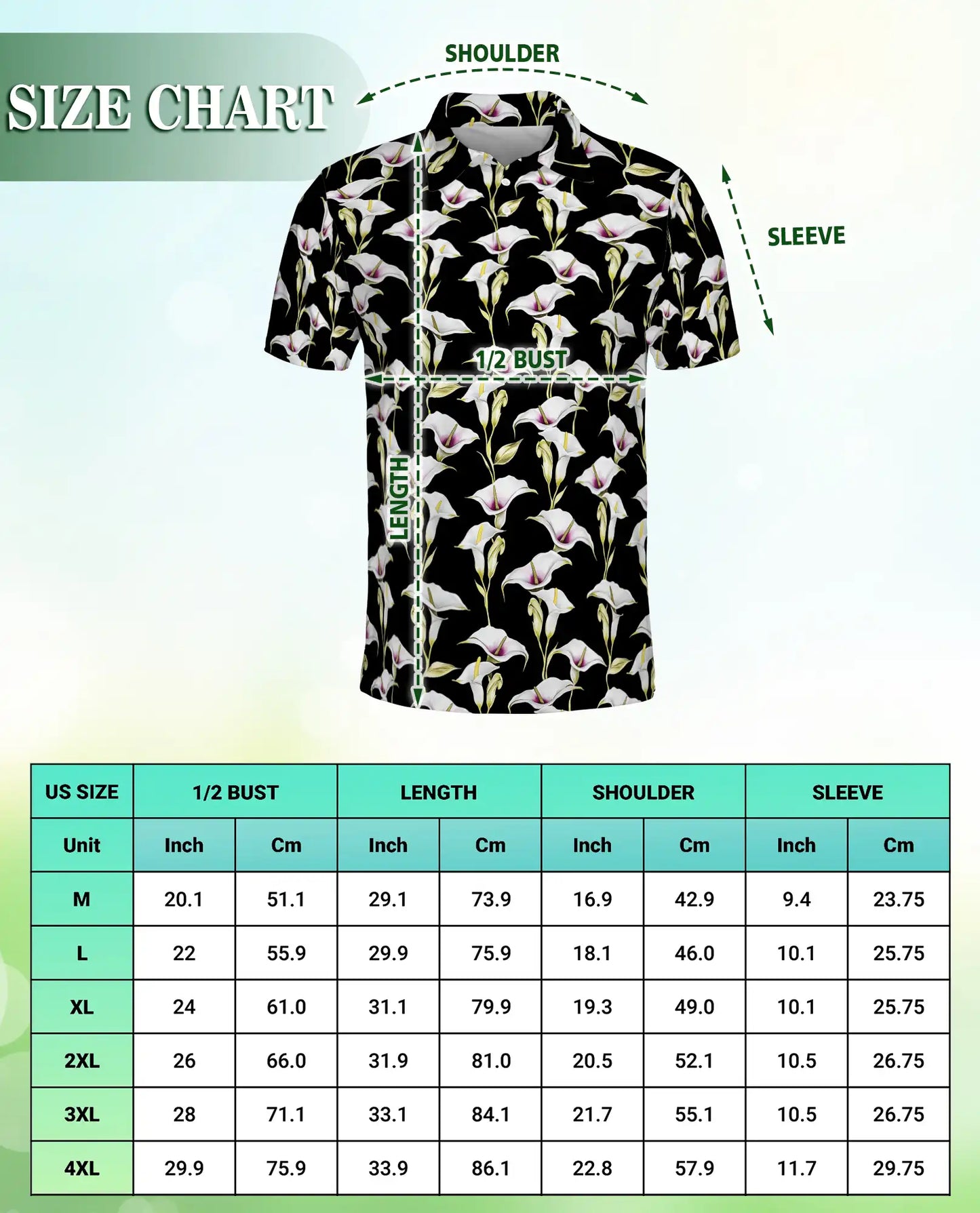 Calla Lily Polo Shirt – Elegant Floral Style | Netecom