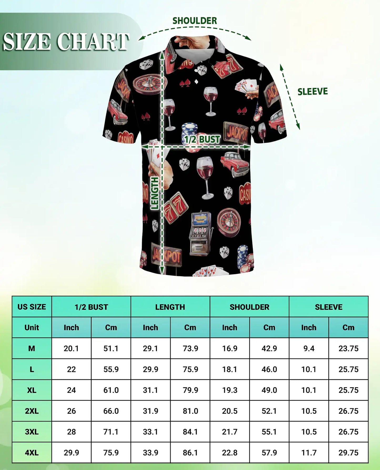 Casino Jackpot Poker Polo Shirt | Netecom