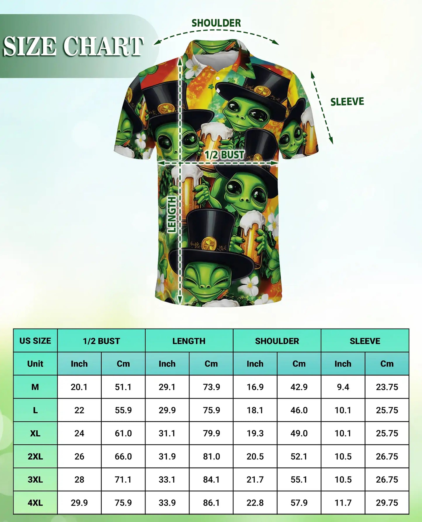 Alien St Patrick’s Polo Shirt – Funny Beer | Netecom