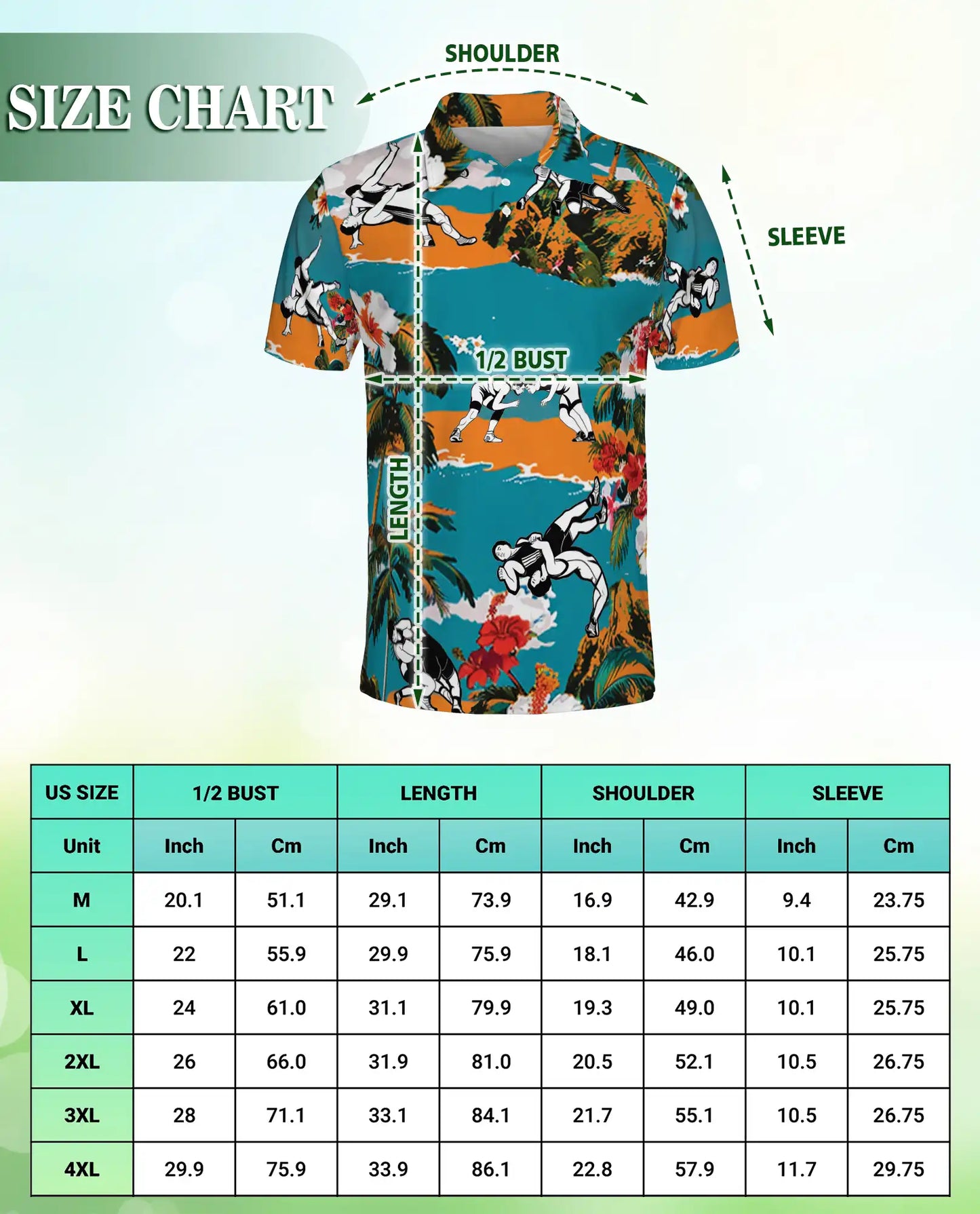 Wrestling Tropical Polo Shirt | Netecom