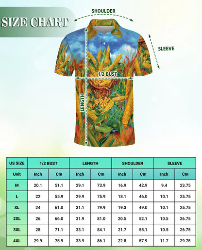 Corn Field Harvest Polo Shirt | Netecom