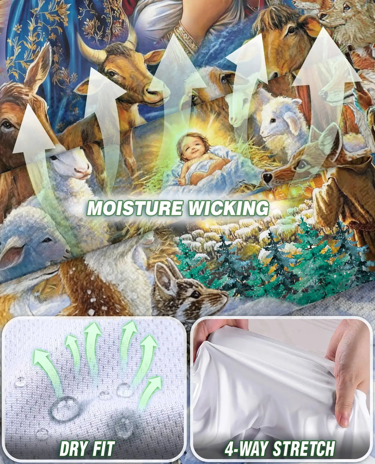 Jesus Christmas Sleeveless Polo Shirt for Women – Faith Holiday Style | Netecom