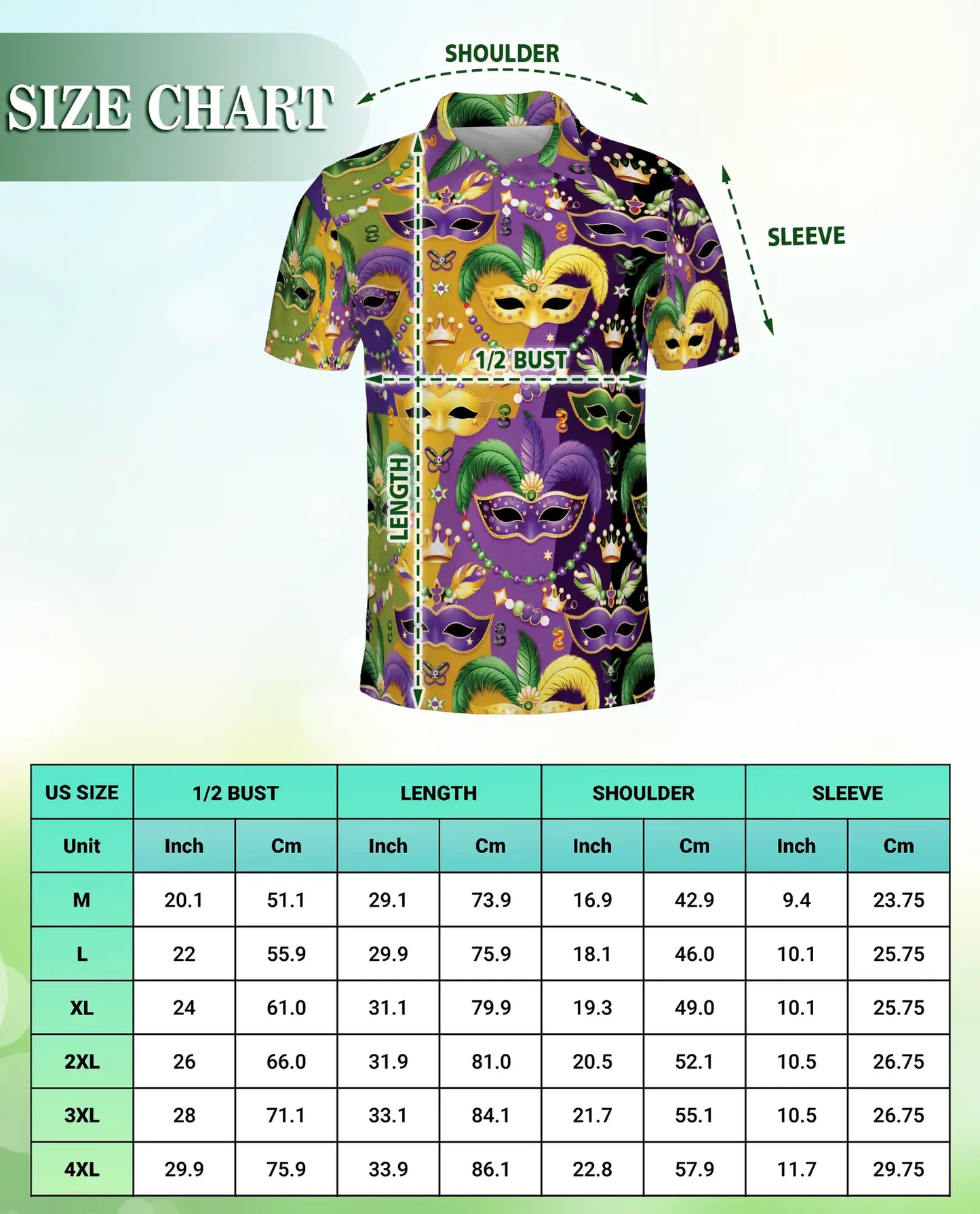 Mardi Gras Mask Pattern Hawaiian Polo Shirt | Netecom