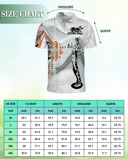 Bowling Polo Shirt – Skeleton Fast Bowling Print | Netecom