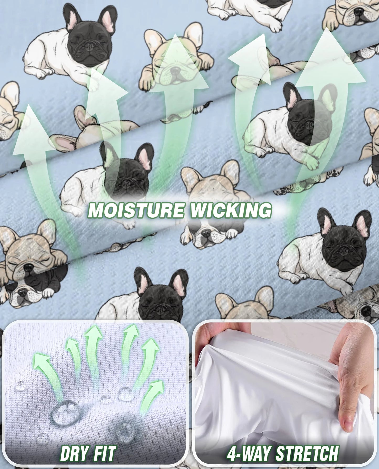 Lazy French Bulldog Sleeveless Polo Shirt for Women | Netecom