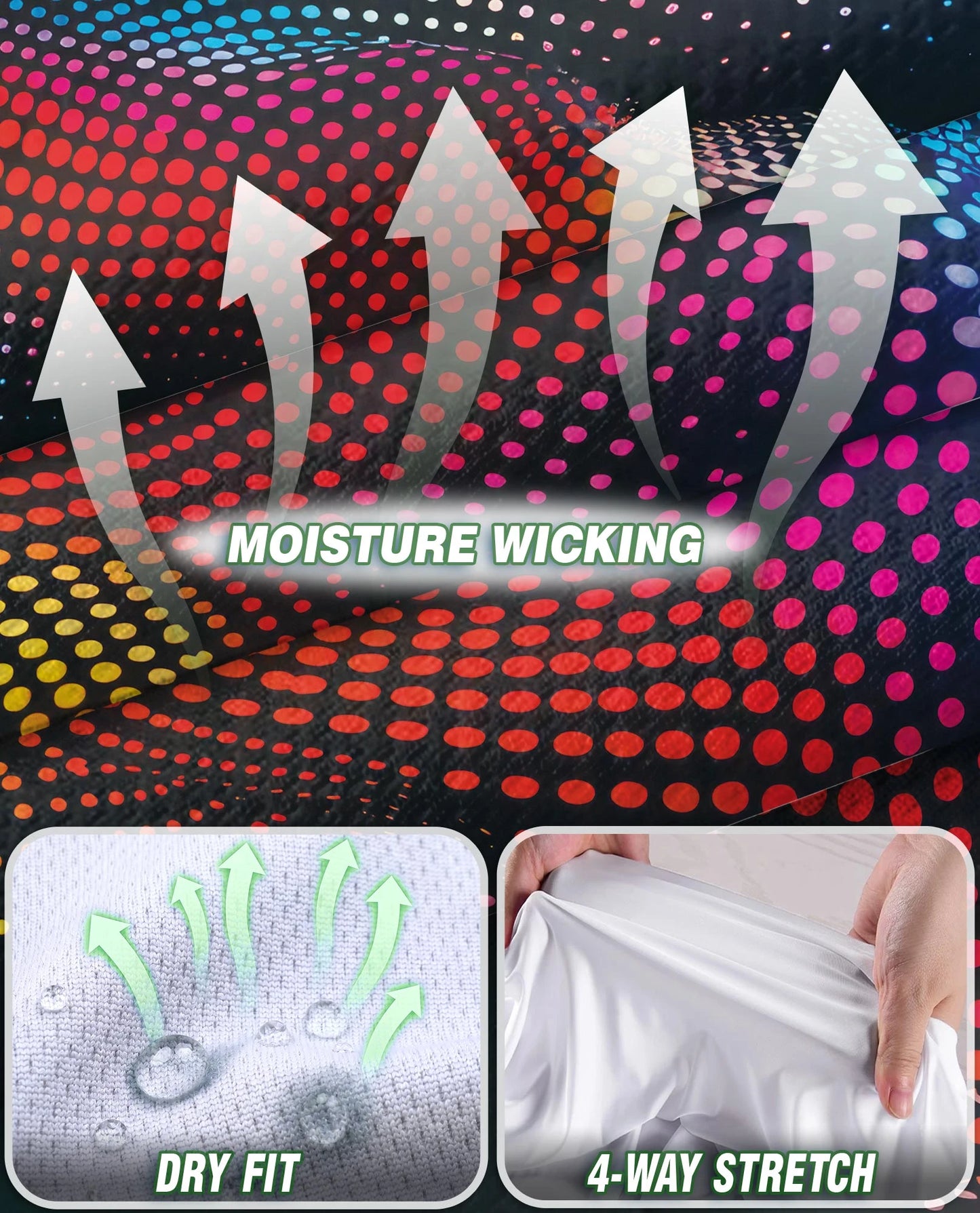 Dynamic Dots Sleeveless Polo Shirt for Women | Netecom