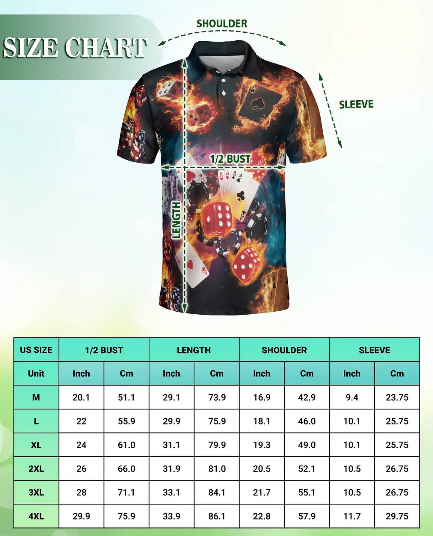 Casino Poker Polo Shirt – Dice & Cards Style | Netecom