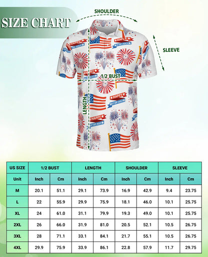4th of July Fireworks Polo Shirt | Netecom