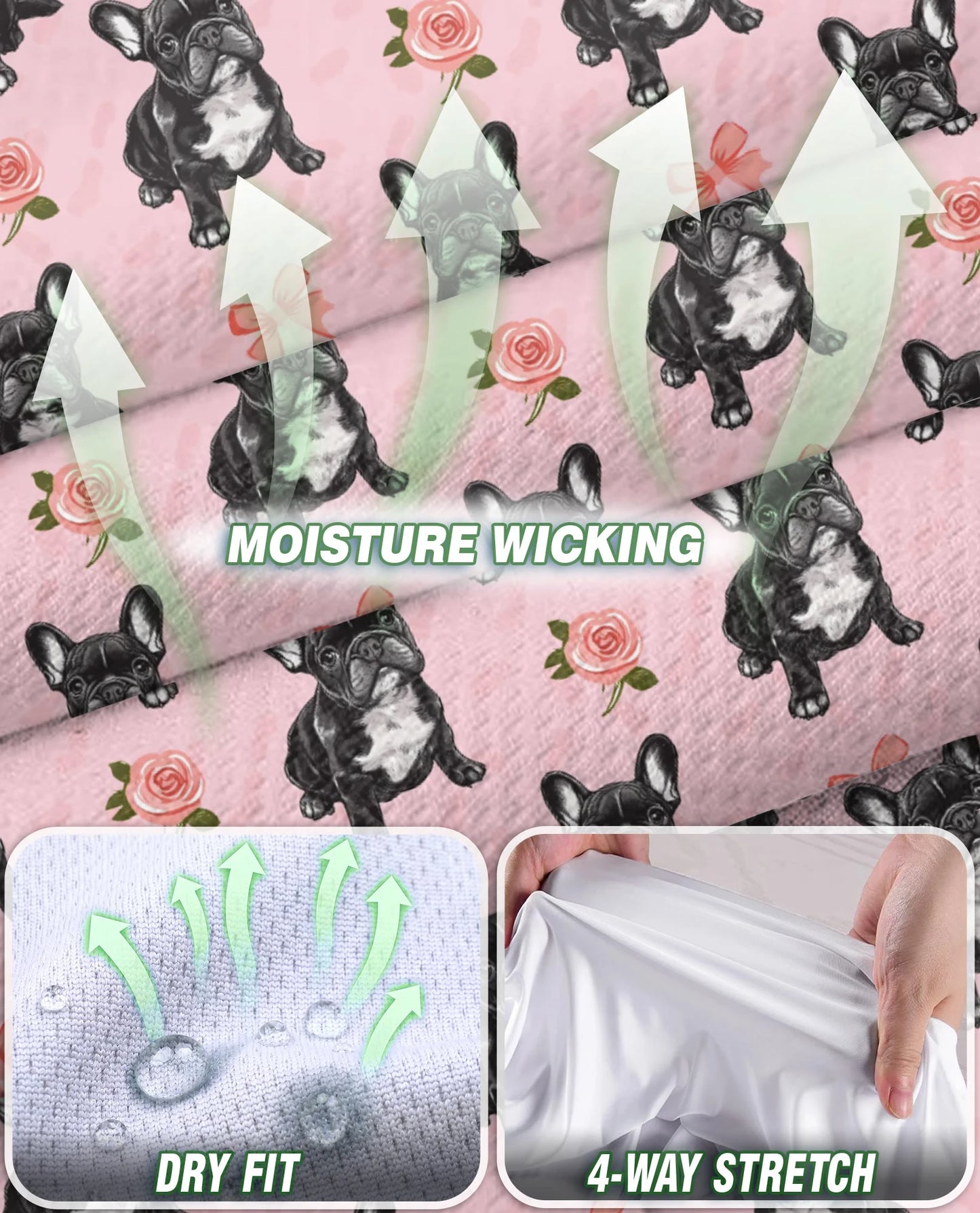 French Bulldog Sleeveless Polo Shirt for Women | Netecom