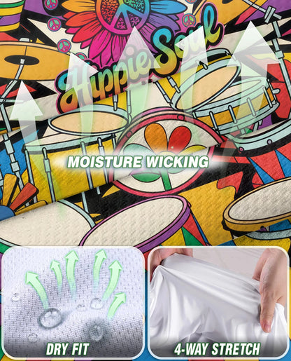 Peace Love Drums Sleeveless Polo Shirt for Women | Netecom