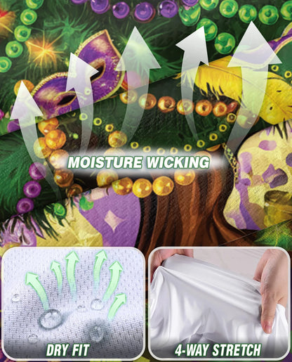 Mardi Gras Tree Sleeveless Polo Shirt for Women | Netecom