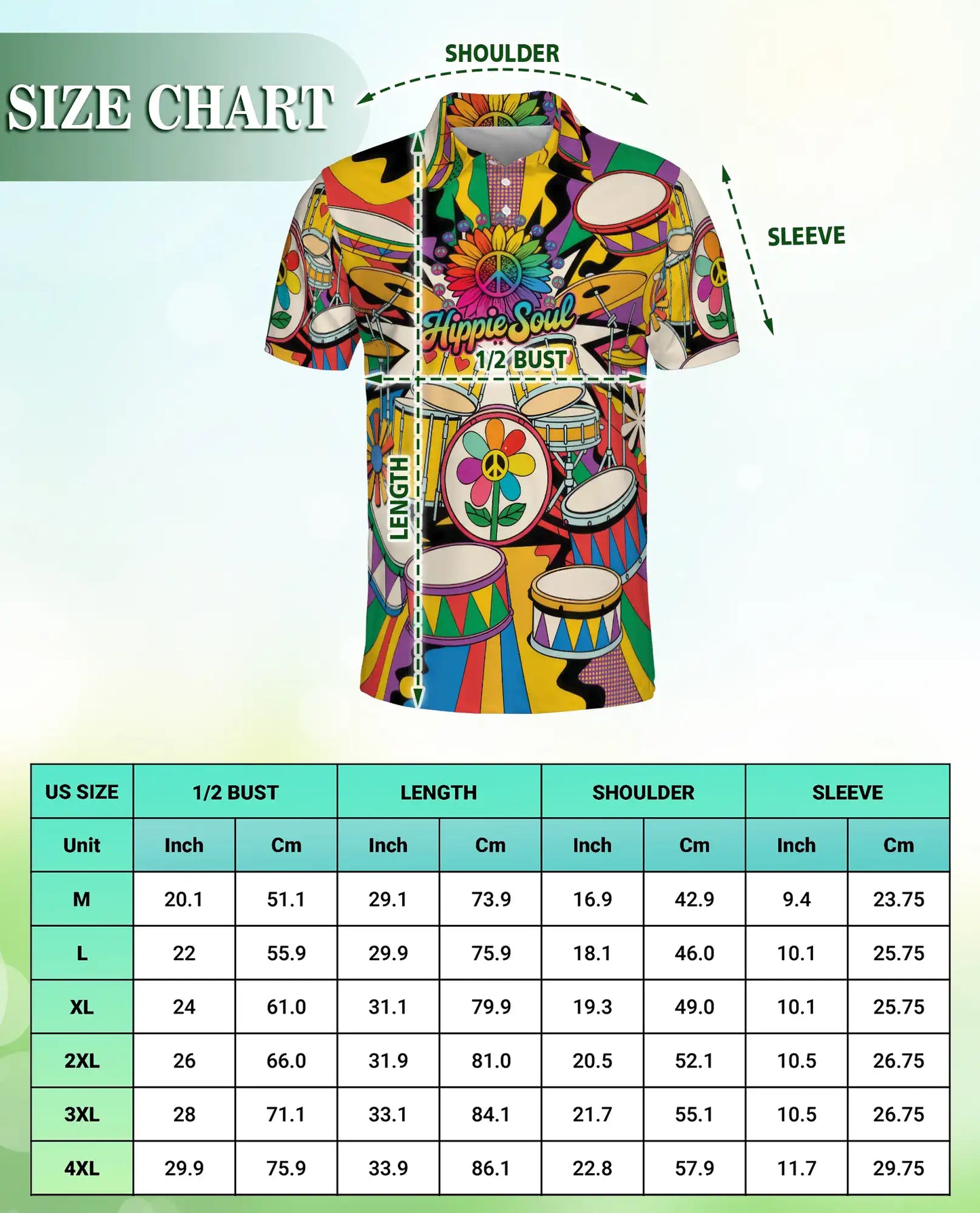 Hippie Drum Music Polo Shirt | Netecom