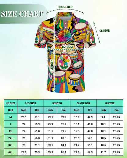 Hippie Drum Music Polo Shirt | Netecom