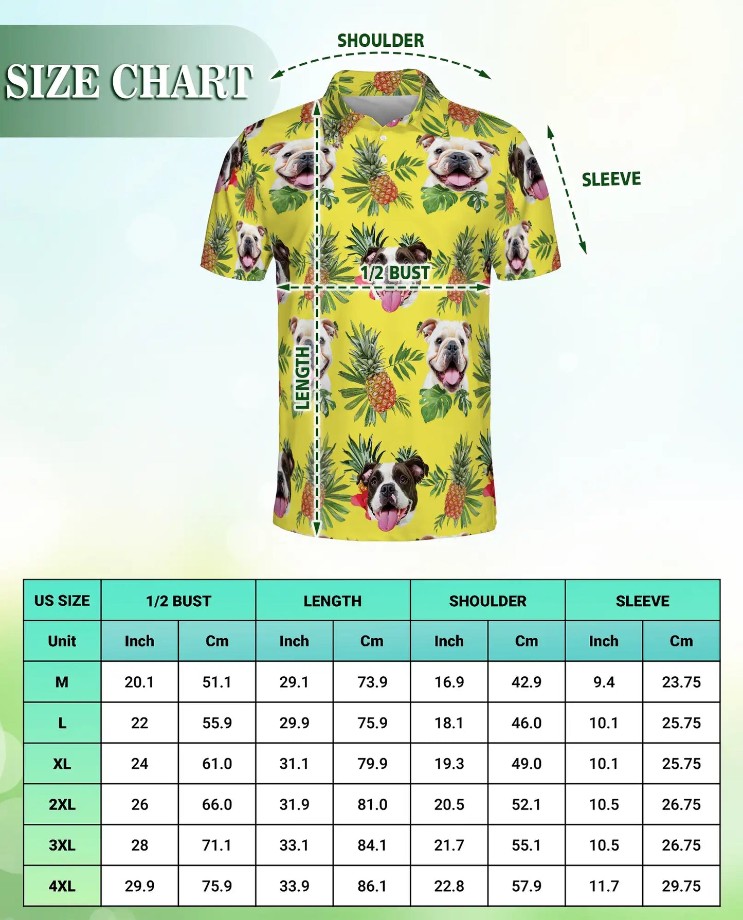 Bulldog Pineapple Hawaiian Polo Shirt | Netecom