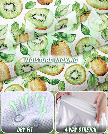 Kiwi Pattern Sleeveless Polo Shirt for Women | Netecom