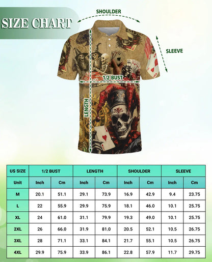 Skull Poker Casino Polo Shirt | Netecom