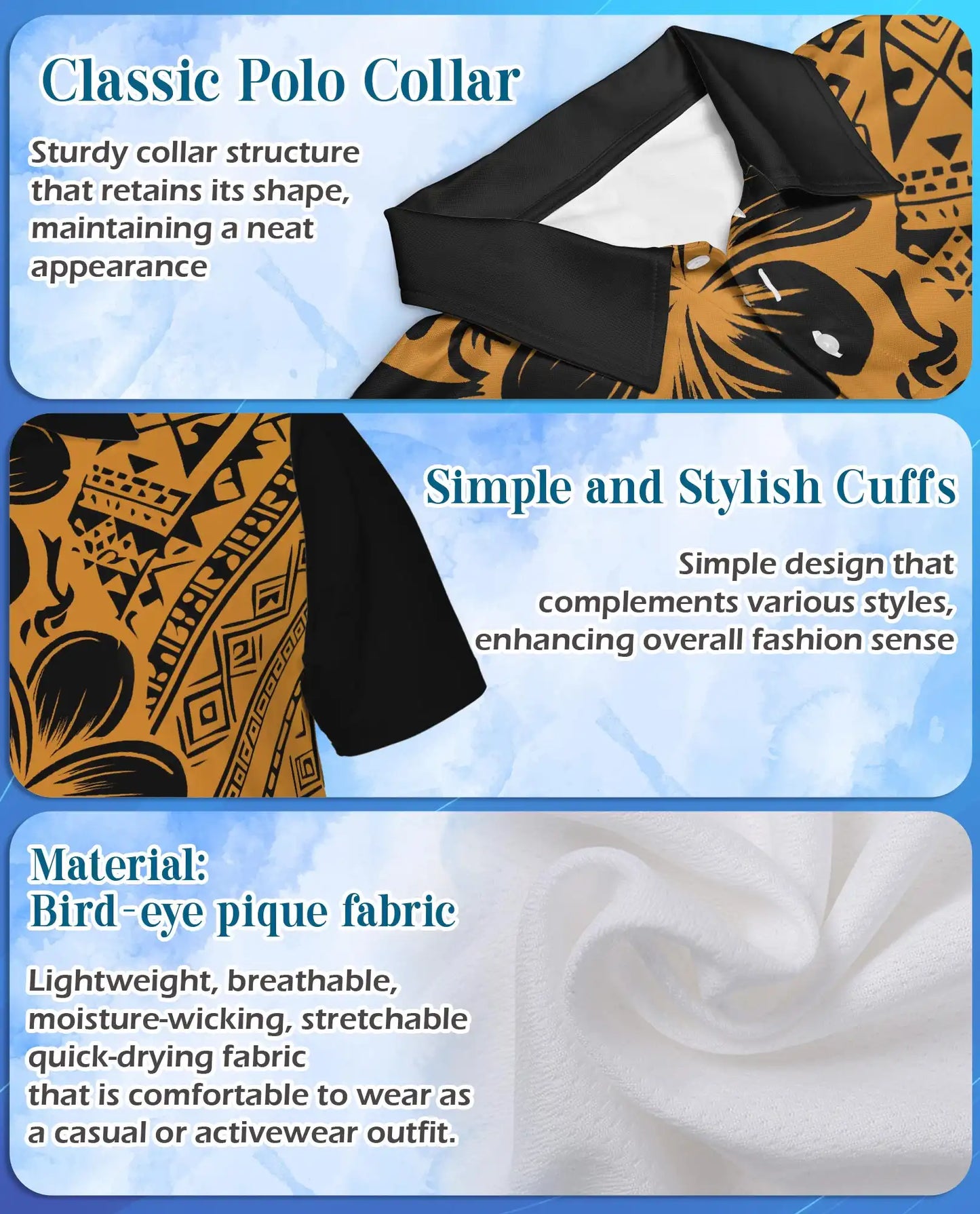 Polynesian Turtle Sunflower Polo | Netecom