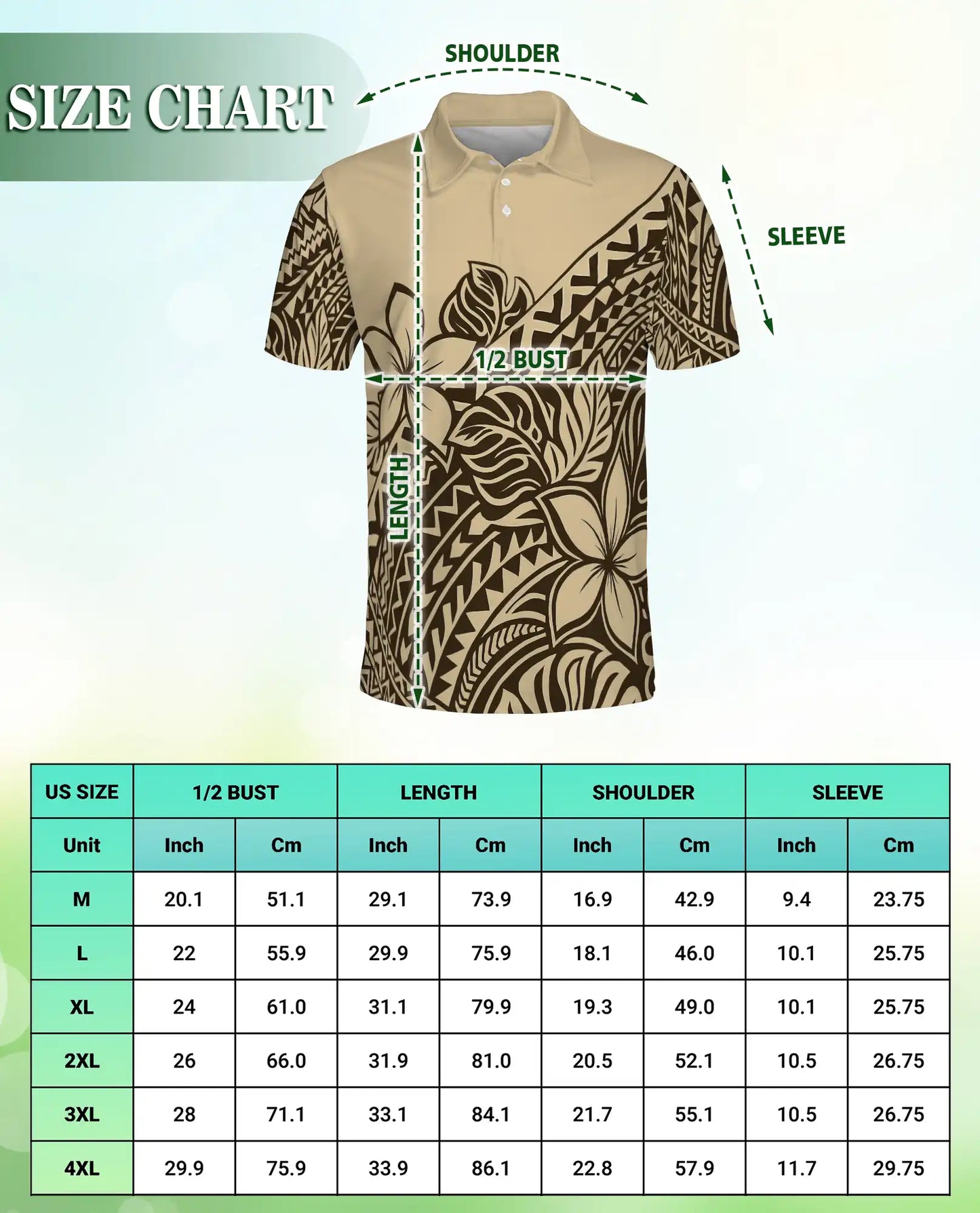 Polynesian Plumeria Tribal Polo Shirt-Hawaiian Island Pattern Design | Netecom