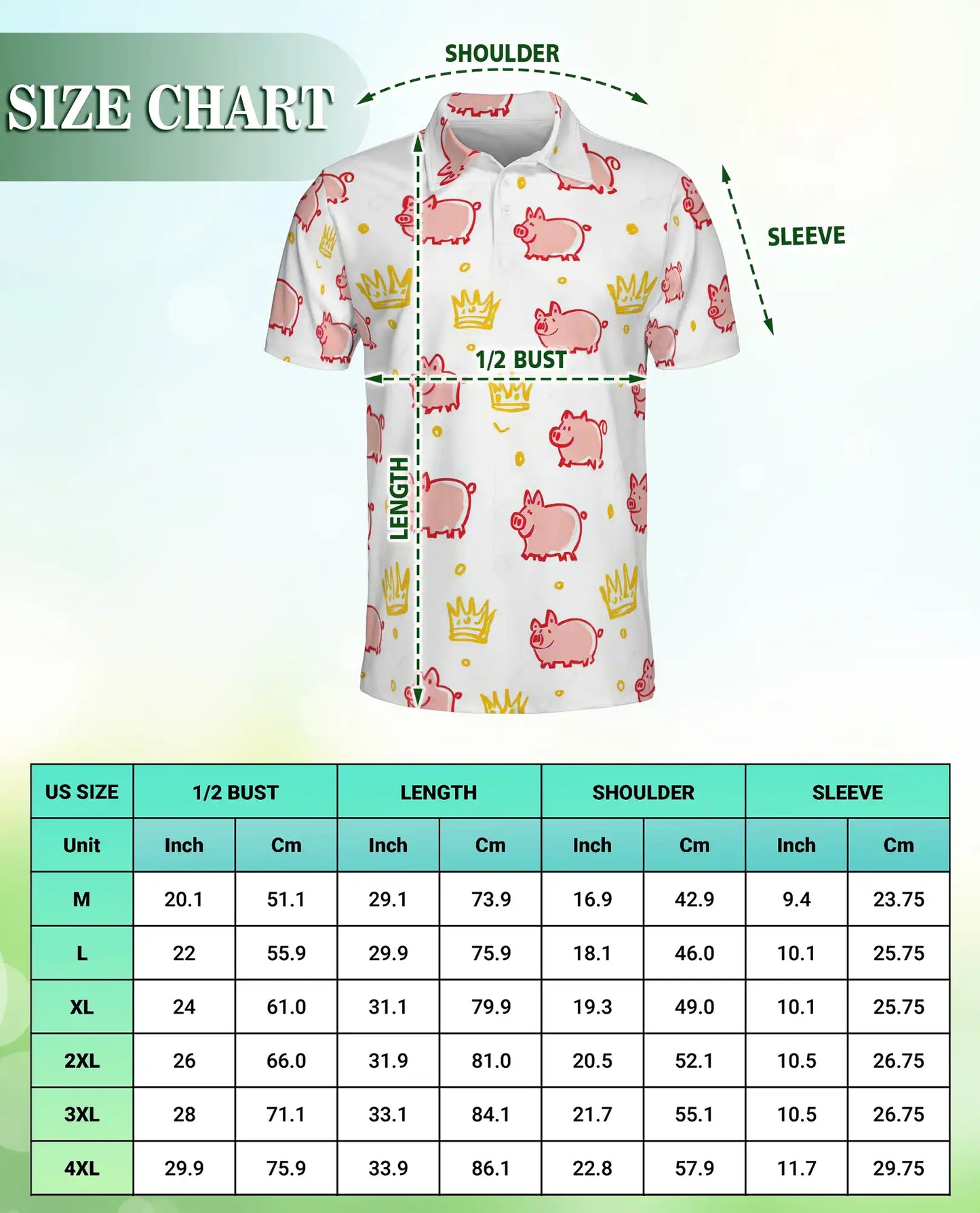 Royal Pig Polo Shirt – Cute Crown Animal Print | Netecom