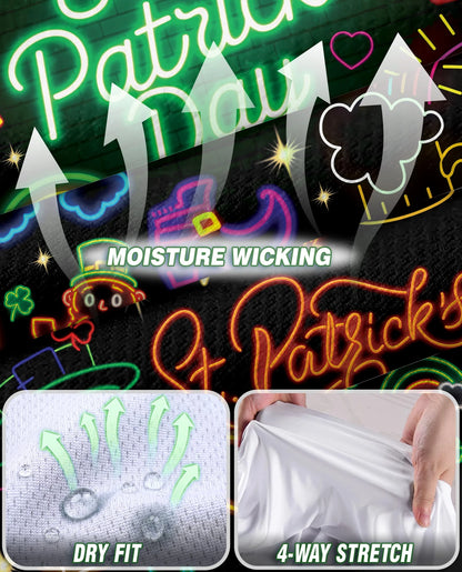 Saint Patrick's Day Neon Sleeveless Polo Shirt for Women | Netecom