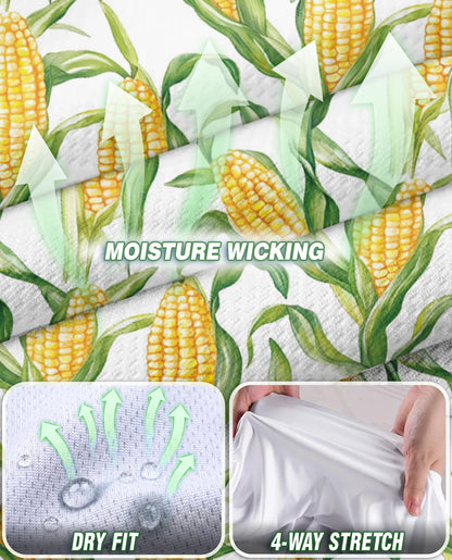 Fresh Corn Cob Pattern Sleeveless Polo Shirt for Women | Netecom