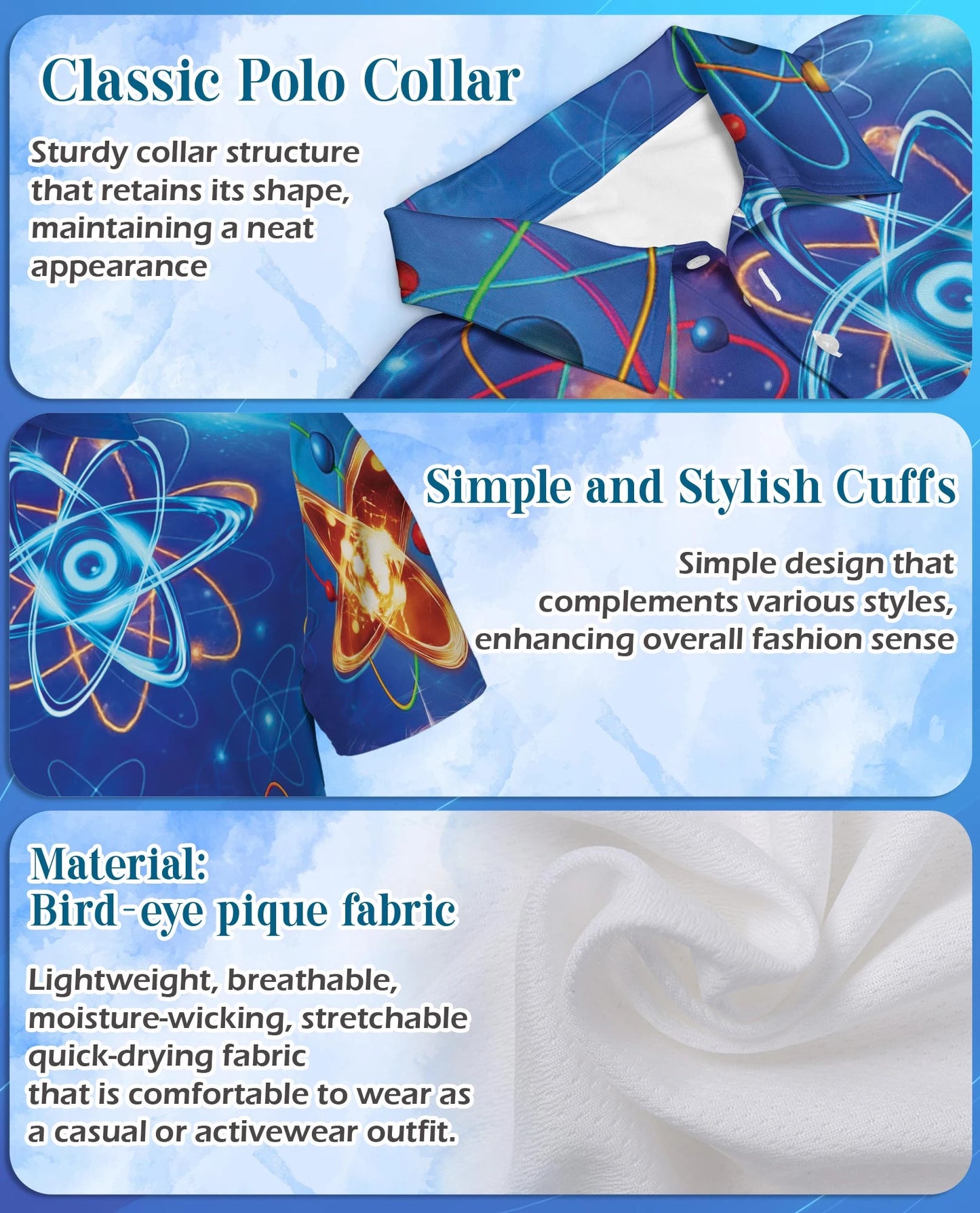 Physics Amazing Science Polo Shirt for Men – Science Lover Style | Netecom