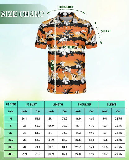 Hawaiian Surf Polo Shirt – Sunset Beach Style | Netecom