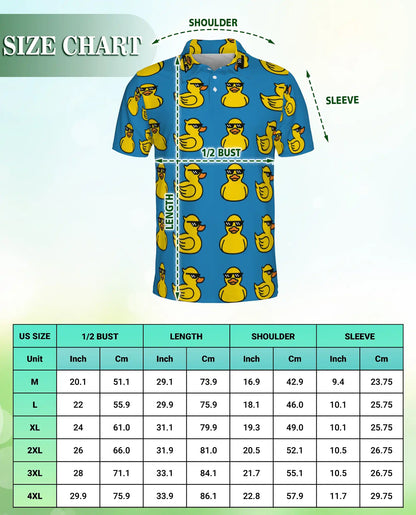 Cool Duck Polo Shirt – Funny Sunglasses Print | Netecom
