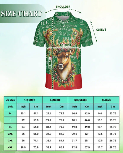 Christmas Reindeer Polo Shirt – Festive Holiday Style | Netecom
