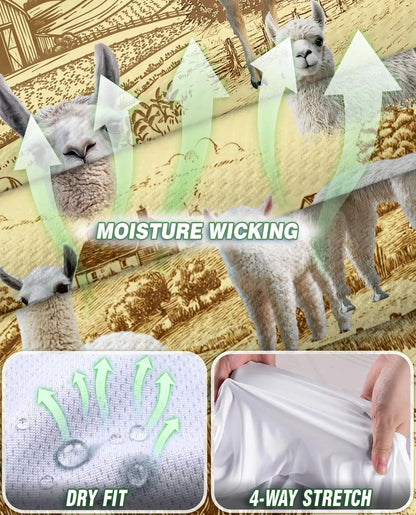 Llama Lovers Farm Sleeveless Polo Shirt for Women – Cute Farm Animal Style | Netecom