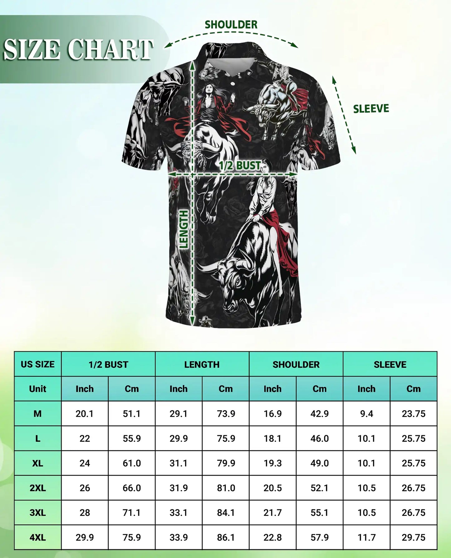 Western Bull Polo Shirt – Rodeo Cowgirl Print | Netecom