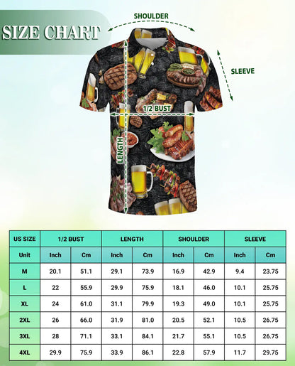 BBQ Beer Polo Shirt for Men – Grill Party Style | Netecom