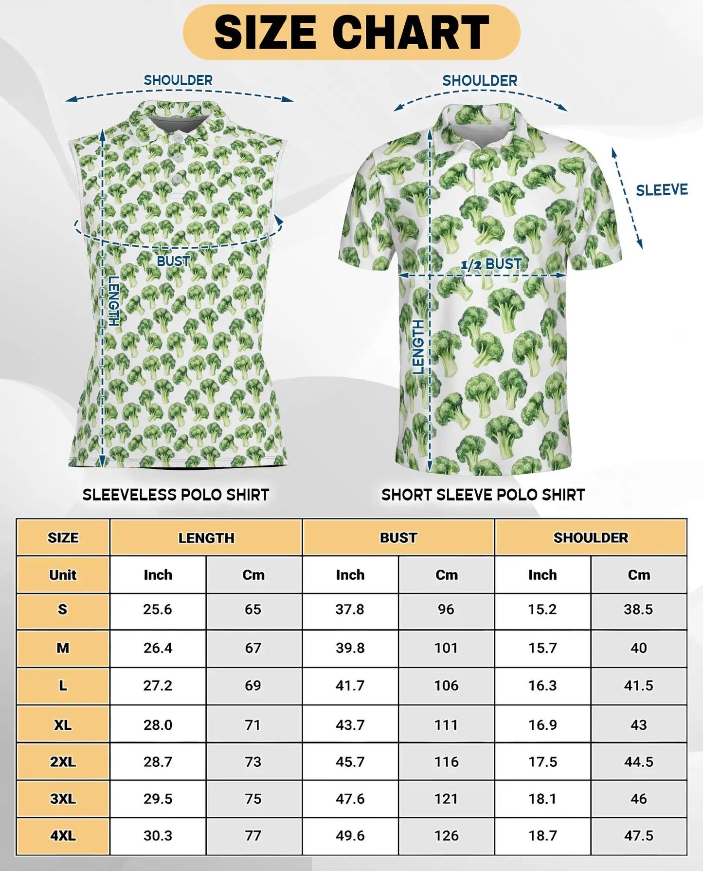 Vegetable Print Sleeveless Polo Shirt for Women – Fresh Food Lover Style | Netecom