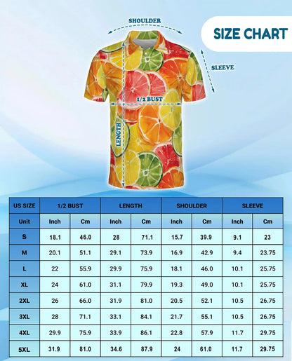 Citrus Slice Polo Shirt for Men – Fresh Summer Style | Netecom