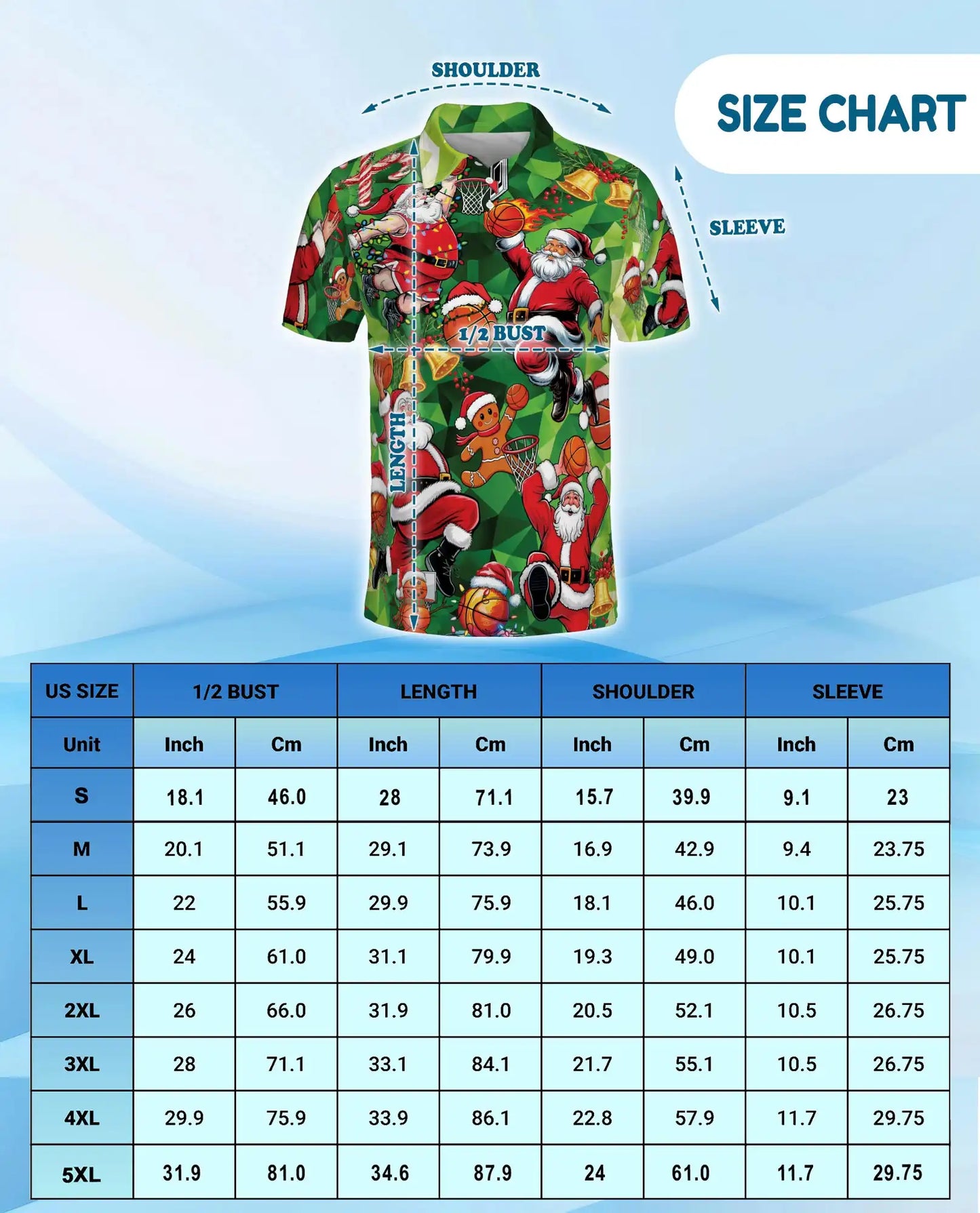 Basketball Santa Christmas Polo Shirt - Holiday Sports Fan Style | Netecom