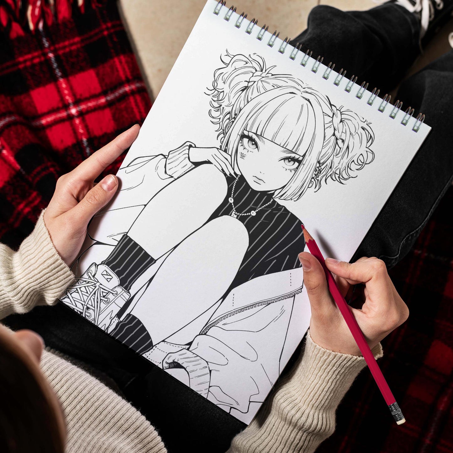 Bad Teen Girl Spiral Bound Coloring Book, Experience the Bold and Fearless with 30 Alluring Bad Teen Girl Coloring Pages in Anime Style for Anime Art Lovers to Color and Celebrate the Unique Persona of Bad Teen Girls