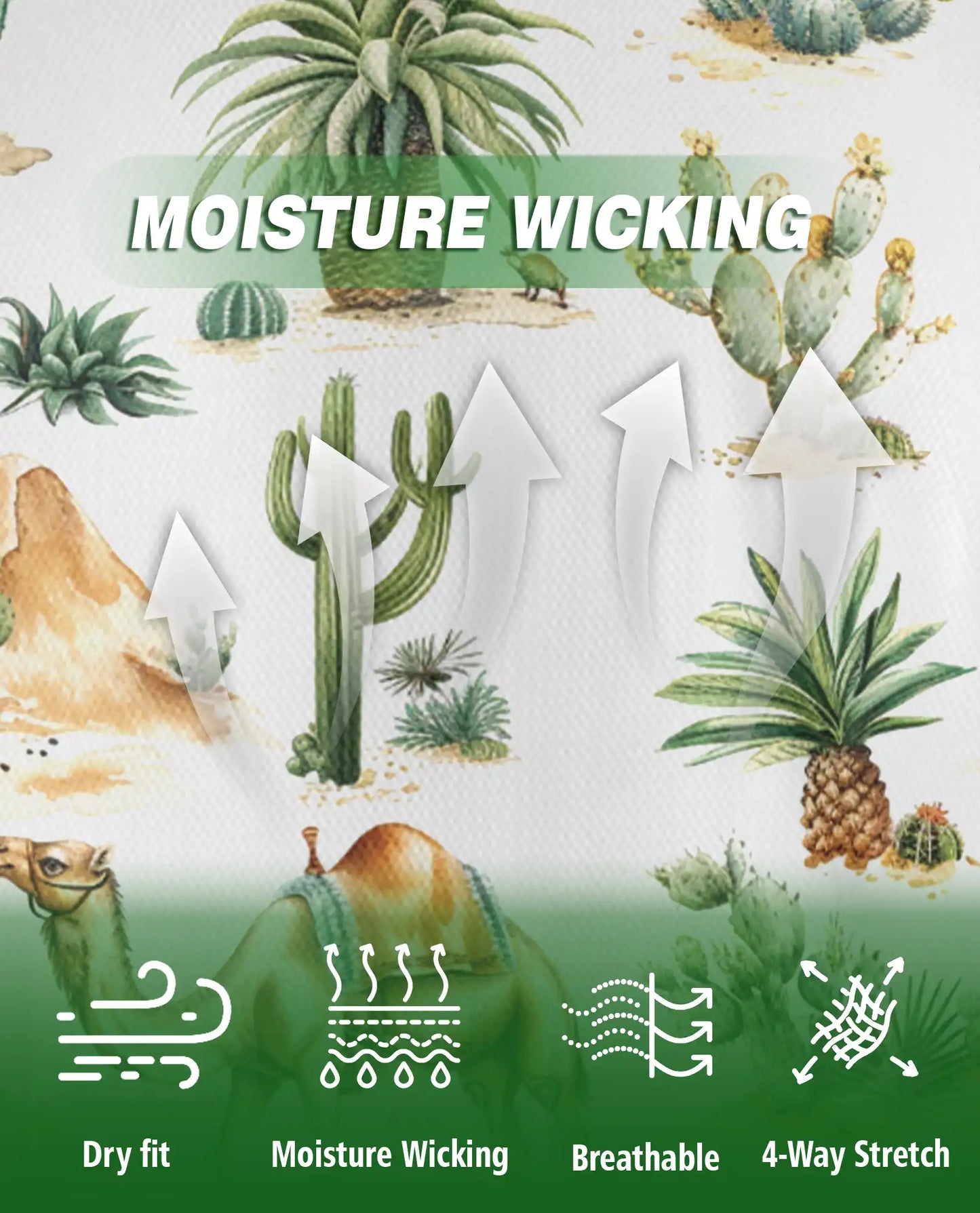 Desert Camel 3D Polo Shirt for Men – Safari Cactus Tropical Style | Netecom