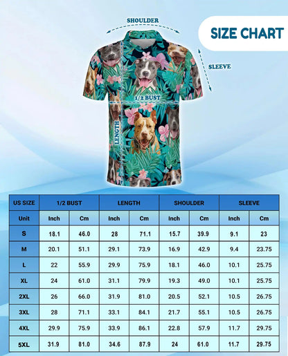 Happy Dogs Tropical Polo Shirt for Men – Cute Dog Print | Netecom