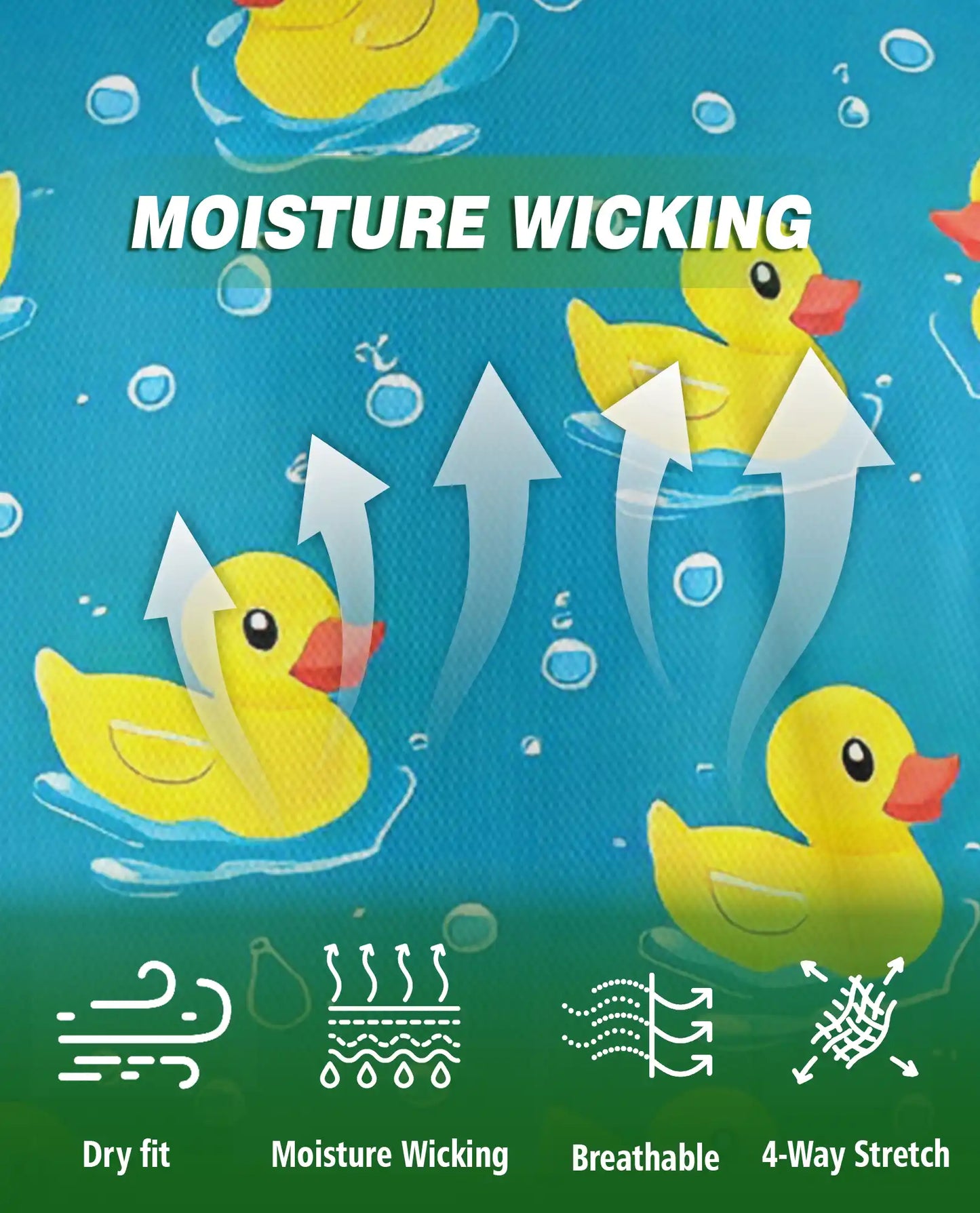 Cute Yellow Duck 3D Polo Shirt for Men – Funny Bath Duck Ocean Style | Netecom
