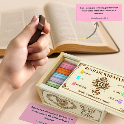 Netecom Personalized Dog Memorial Bible Verse Box with 150 Color-Coded Scriptures, Custom Name & Year on Box, Custom Name on Wooden Cross – Christian Faith Keepsake for Dog Loss, Comfort & Reflection