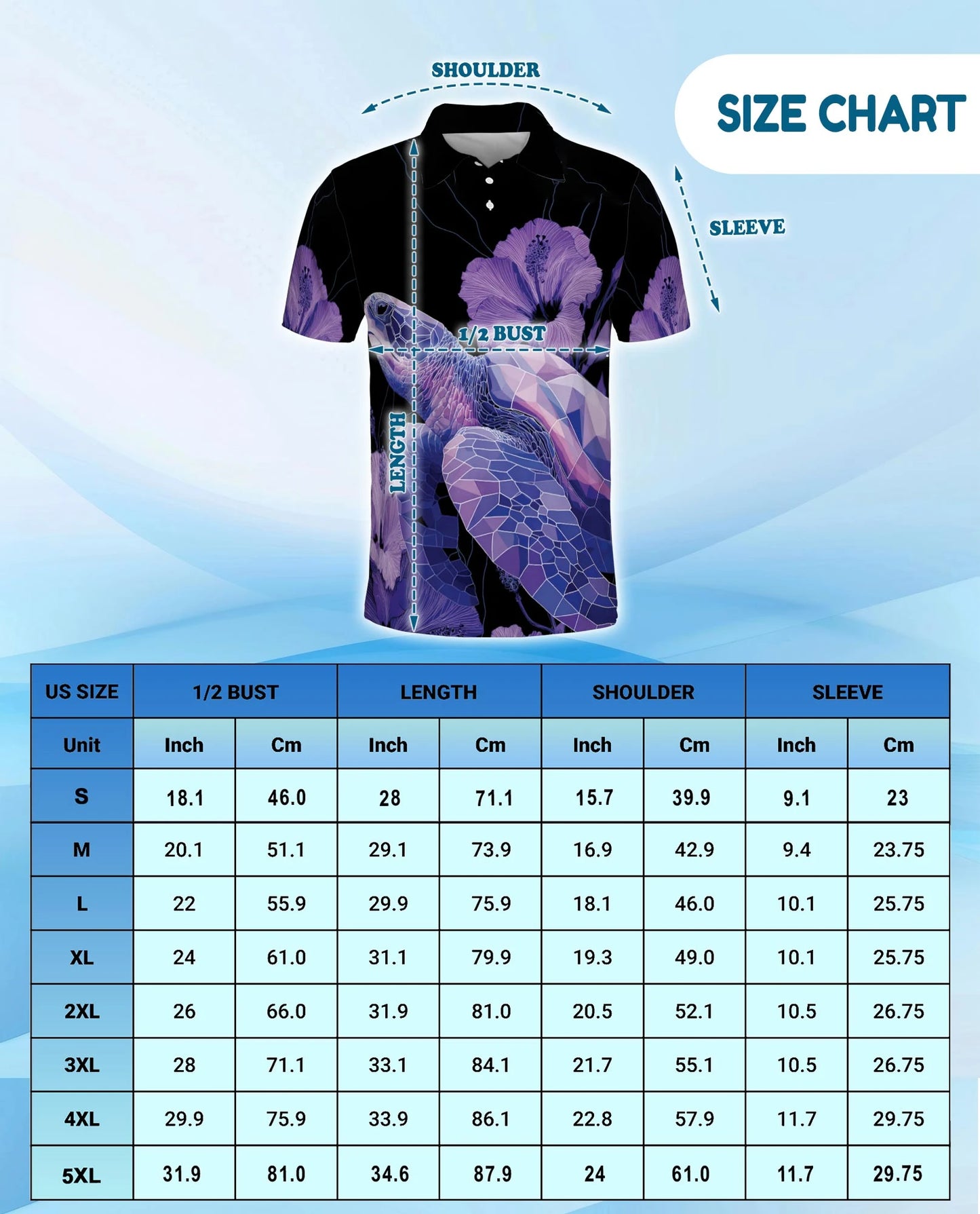 Polynesian Sea Turtle Floral Polo Shirt for Men – Tropical Island Style | Netecom