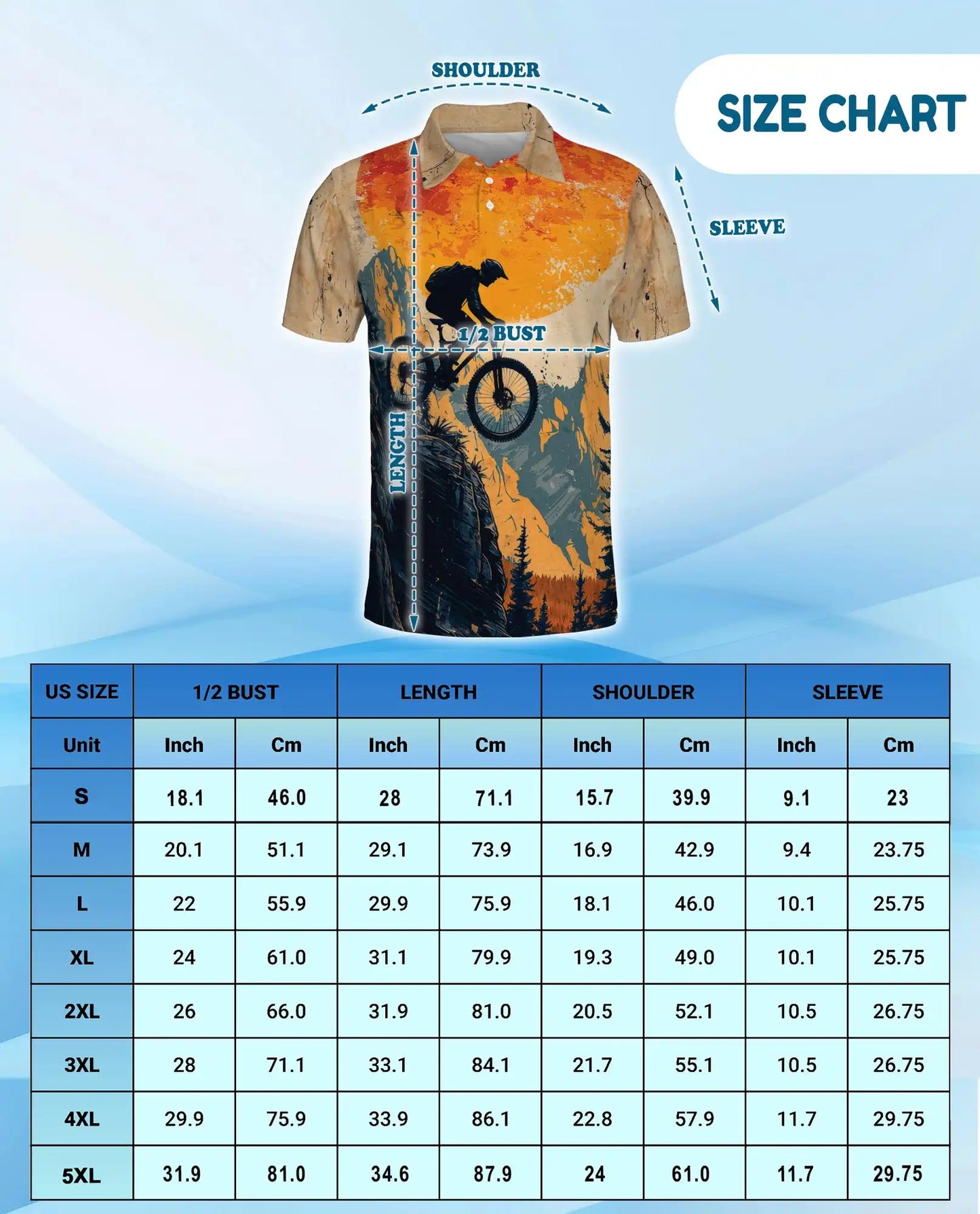 Mountain Biking Polo Shirt - Adventure Trail Rider Style | Netecom