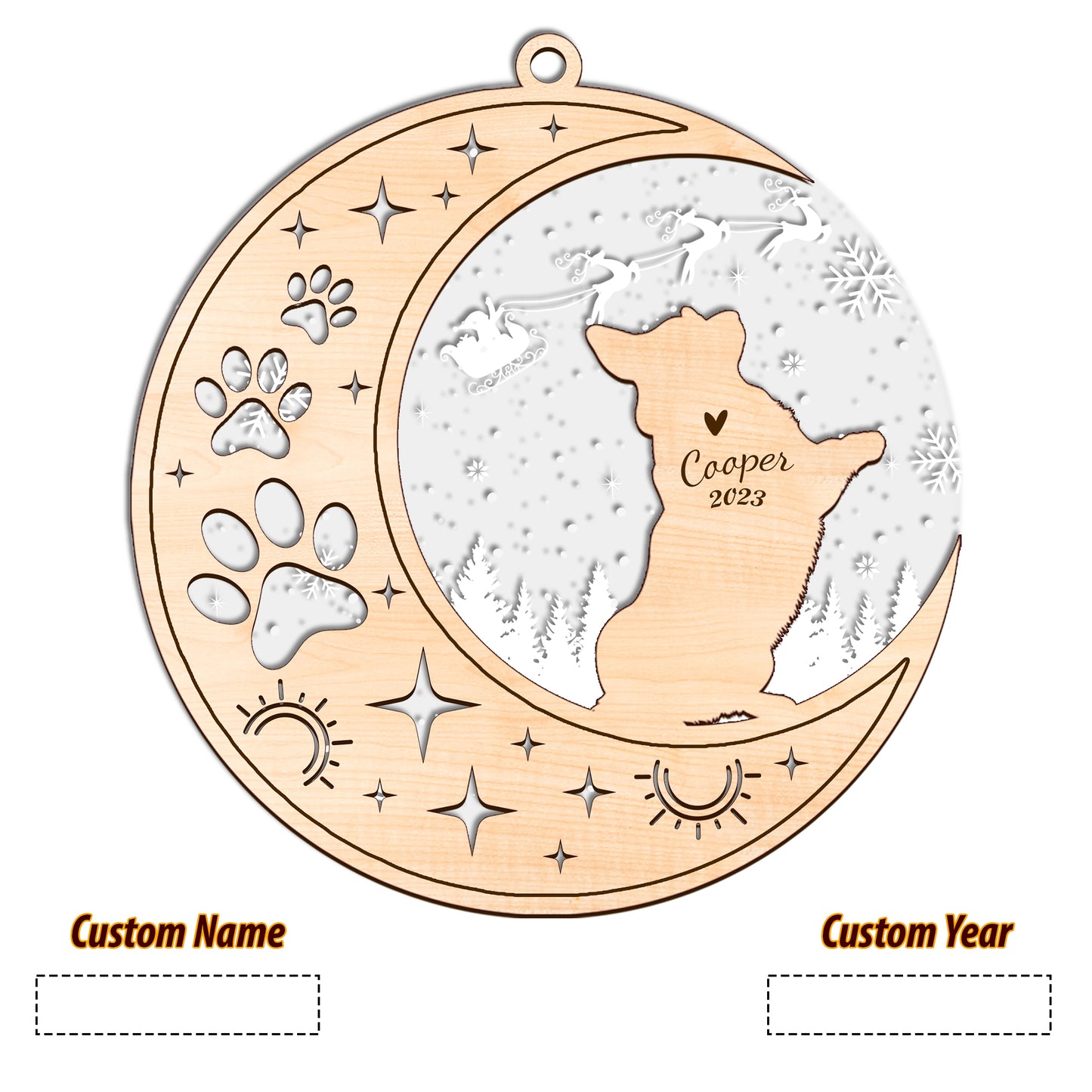 Netecom Corgi Dog Memorial Suncatcher, Personalized Corgi Christmas Ornament with Date Name, Bereavement Gifts for Loss of Pet, Dog Death Sympathy Giftss for Pet Loss Sun Catchers, Dog Grief Gift